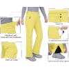 image33000ft Womens Softshell Snow Pants Waterproof Warm Ski Pants Insulated Ripstop Snowboard Winter PantsYellow