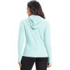 image33000ft Womens UPF 50 Sun Protection Jacket Lightweight Hoodie Zip Long Sleeve Athletic Shirt for Hiking RunningBlue