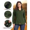 image33000ft Womens UPF 50 UV Long Sleeve Sun Protection Safari Shirts Quick Dry Outdoor Fishing Hiking Travel ShirtArmy Green