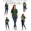 image33000ft Womens UPF 50 UV Long Sleeve Sun Protection Safari Shirts Quick Dry Outdoor Fishing Hiking Travel ShirtArmy Green