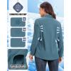 image33000ft Womens UPF 50 UV Long Sleeve Sun Protection Safari Shirts Quick Dry Outdoor Fishing Hiking Travel ShirtOcean Blue