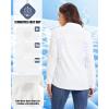 image33000ft Womens UPF 50 UV Long Sleeve Sun Protection Safari Shirts Quick Dry Outdoor Fishing Hiking Travel ShirtWhite
