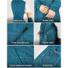 image33000ft Womens Waterproof Long Rain Coats Packable Rain Jacket with Hood Trench Coats WindbreakerMoroccan Blue