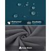 image33000ft Womens Waterproof Softshell Long Rain Jacket with Hood Fleece Lined Windproof WindbreakerTeal