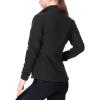 image33000ft Womens Zip Up Fleece Jacket Long Sleeve Warm Soft Polar Lightweight Coat with Pockets for WinterBlack