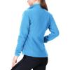 image33000ft Womens Zip Up Fleece Jacket Long Sleeve Warm Soft Polar Lightweight Coat with Pockets for WinterBlue