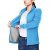 image33000ft Womens Zip Up Fleece Jacket Long Sleeve Warm Soft Polar Lightweight Coat with Pockets for WinterBlue