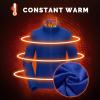 image33000ft Womens Zip Up Fleece Jacket Long Sleeve Warm Soft Polar Lightweight Coat with Pockets for WinterBright Blue
