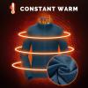 image33000ft Womens Zip Up Fleece Jacket Long Sleeve Warm Soft Polar Lightweight Coat with Pockets for WinterDark Blue