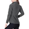 image33000ft Womens Zip Up Fleece Jacket Long Sleeve Warm Soft Polar Lightweight Coat with Pockets for WinterDark Grey Heather