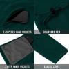 image33000ft Womens Zip Up Fleece Jacket Long Sleeve Warm Soft Polar Lightweight Coat with Pockets for WinterDeep Green
