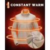 image33000ft Womens Zip Up Fleece Jacket Long Sleeve Warm Soft Polar Lightweight Coat with Pockets for WinterLight Khaki
