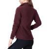 image33000ft Womens Zip Up Fleece Jacket Long Sleeve Warm Soft Polar Lightweight Coat with Pockets for WinterWine