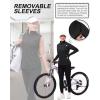 image33000ft Womens Zip Up Lightweight Athletic Workout Yoga Cycling Track Running Jacket Waterproof Windproof ReflectiveBlack