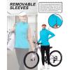 image33000ft Womens Zip Up Lightweight Athletic Workout Yoga Cycling Track Running Jacket Waterproof Windproof ReflectiveBlue