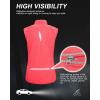 image33000ft Womens Zip Up Lightweight Athletic Workout Yoga Cycling Track Running Jacket Waterproof Windproof ReflectiveBright Rose
