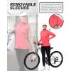 image33000ft Womens Zip Up Lightweight Athletic Workout Yoga Cycling Track Running Jacket Waterproof Windproof ReflectiveBright Rose
