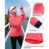 image33000ft Womens Zip Up Lightweight Athletic Workout Yoga Cycling Track Running Jacket Waterproof Windproof ReflectiveBright Rose