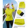 image33000ft Womens Zip Up Lightweight Athletic Workout Yoga Cycling Track Running Jacket Waterproof Windproof ReflectiveGreenish Yellow