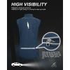 image33000ft Womens Zip Up Lightweight Athletic Workout Yoga Cycling Track Running Jacket Waterproof Windproof ReflectiveMidnight Blue