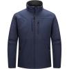 image33000ft Mens Lightweight Softshell Jacket Warm Fleece Lined Windbreaker Waterproof Soft Shell for Outdoor HikingDark Denim