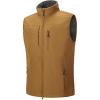 image33000ft Mens Lightweight Softshell Vest Outerwear Zip Up Fleece Lined Windproof Sleeveless Jacket for Golf Running HikingBrown