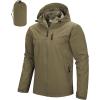 image33000ft Mens Packable Rain Jacket Lightweight Rain Shell Jacket with Hood Waterproof Raincoat for CyclingArmy Green
