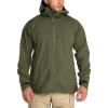 image33000ft Mens Rain Jacket 3Layer Performance Lightweight Rain Jackets Waterproof with Hood for Hiking Ski Sailing CyclingBlackish Green