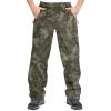 image33000ft Mens Rain Pants Waterproof Rain Over Pants Windproof Outdoor Pants for Hiking FishingCamouflage