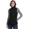 image33000ft Womens Fleece Vest Lightweight Warm Polar Soft Vests Outerwear with Zip Up Pockets Sleeveless Jacket for WinterBlack
