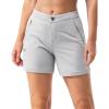 image33000ft Womens Golf Shorts 5 Inch Inseam Quick Dry Ladies Stretch Packable Hiking Casual with 4 PocketsLight Grey