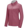 image33000ft Womens Lightweight Softshell Jacket Fleece Lined Windbreaker Waterproof Warm Jacket for Running Golf HikingDusty Rose