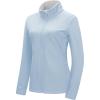 image33000ft Womens Lightweight Softshell Jacket Fleece Lined Windbreaker Waterproof Warm Jacket for Running Golf HikingLight Blue
