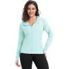 image33000ft Womens UPF 50 Sun Protection Jacket Lightweight Hoodie Zip Long Sleeve Athletic Shirt for Hiking RunningBlue