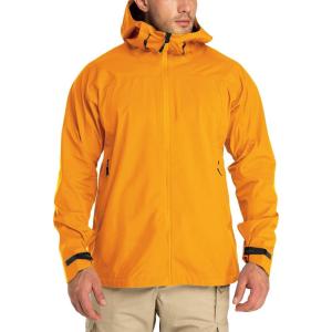 image33000ft Mens Rain Jacket 3Layer Performance Lightweight Rain Jackets Waterproof with Hood for Hiking Ski Sailing CyclingYellow