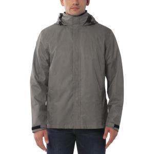 image33000ft Mens Rain Jacket Lightweight Rain Jackets Waterproof with Hood Breathable Rain Coat for Golf Hiking Fishing TravelGrey