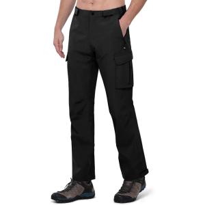 image33000ft Mens Rain Pants Waterproof Lightweight Breathable Golf Over Pants for Hiking Travel Cycling OutdoorBlack