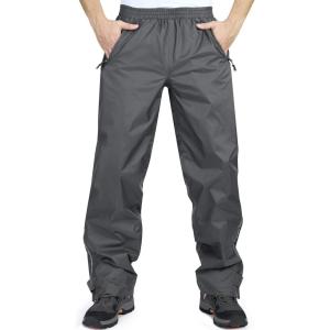 image33000ft Mens Rain Pants Waterproof Rain Over Pants Windproof Outdoor Pants for Hiking FishingGrey