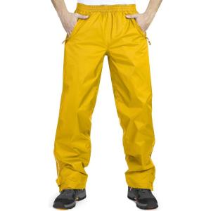image33000ft Mens Rain Pants Waterproof Rain Over Pants Windproof Outdoor Pants for Hiking FishingSulphur Yellow