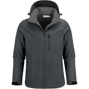 image33000ft Mens Softshell Jacket with Hood Fleece Lined Windbreaker Lightweight Waterproof Jackets for HikingGrey