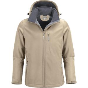 image33000ft Mens Softshell Jacket with Hood Fleece Lined Windbreaker Lightweight Waterproof Jackets for HikingLight Khaki