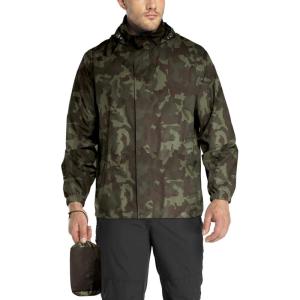 image33000ft Packable Rain Jacket Mens Lightweight Waterproof Rain Shell Jacket Raincoat with Hood for Golf Cycling WindbreakerCamouflage