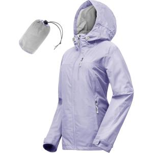 image33000ft Packable Rain Jacket Women Lightweight Waterproof Raincoat with Hood Cycling Bike Jacket WindbreakerLilac Purple