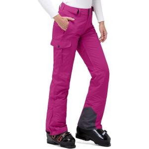 image33000ft Womens Insulated Snow Pants Waterproof Snowboard Ski Pants with Boot GaitersRose
