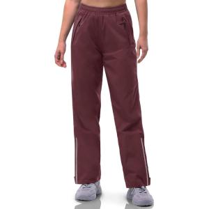 image33000ft Womens Rain Pants Lightweight Breathable Waterproof Pants Windproof Overall Pant for Hiking cyclin Golf OutdoorDark Red