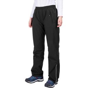 image33000ft Womens Rain Pants Lightweight Waterproof Rain Over Pants Windproof Hiking Pants for Outdoor Fishing Rainy DayBlack