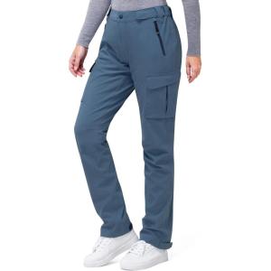 image33000ft Womens Rain Pants Waterproof Lightweight Breathable Rain Overall Hiking PantsGray Blue