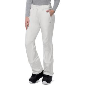 image33000ft Womens Softshell Snow Pants Waterproof Warm Ski Pants Insulated Ripstop Snowboard Winter PantsWhite