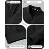 image33000ft Mens Bomber Jacket Waterproof Zip Up Windbreaker Quilted Padded Lightweight Warm Casual Spring Fall Winter CoatBlack