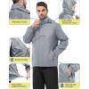 image33000ft Mens Rain Suit Packable Waterproof Lightweight Rain Gear for Golf Hiking Cycling 2 Pieces Jackets and PantsLight GreyBlack